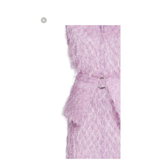 NWT Thebe Magugu Lilac Tinsel Keyhold Midi Sleeveless Dress Sz S - Picture 3 of 4